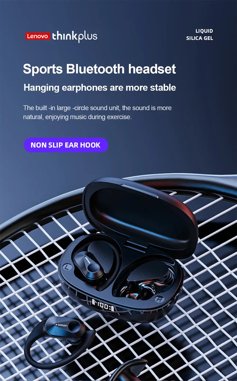 Fones de ouvido sem fio Lenovo LP75 - Imagem 7